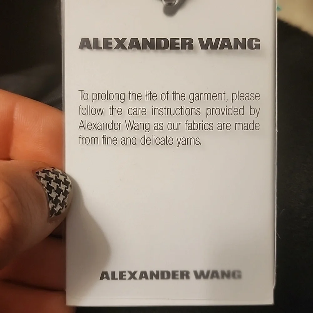 Alexander Wang Womens black skirt winter wool alpaca cupro new with tag authenti - Picture 9 of 13